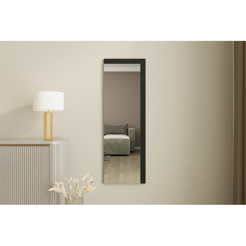 Bisou Rectangle Wall Mirror, Black