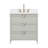Yulan 30" Single Vanity With Pure White Quartz Top, Pre Assembled