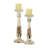 15'' H Wood Tabletop Candlestick-292899093