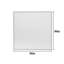 Miroir de salle de bain moderne surdimensionné de 36 po x 36 po, cadre en aluminium noir, fixation murale, preuve, utilisation polyvalente 36 po x large, polyvalente