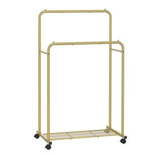 35.79'' Steel Rolling Clothing Rack