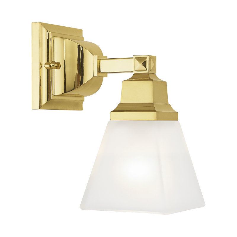 Mathias Flush Mounted Sconce, Polished Brass