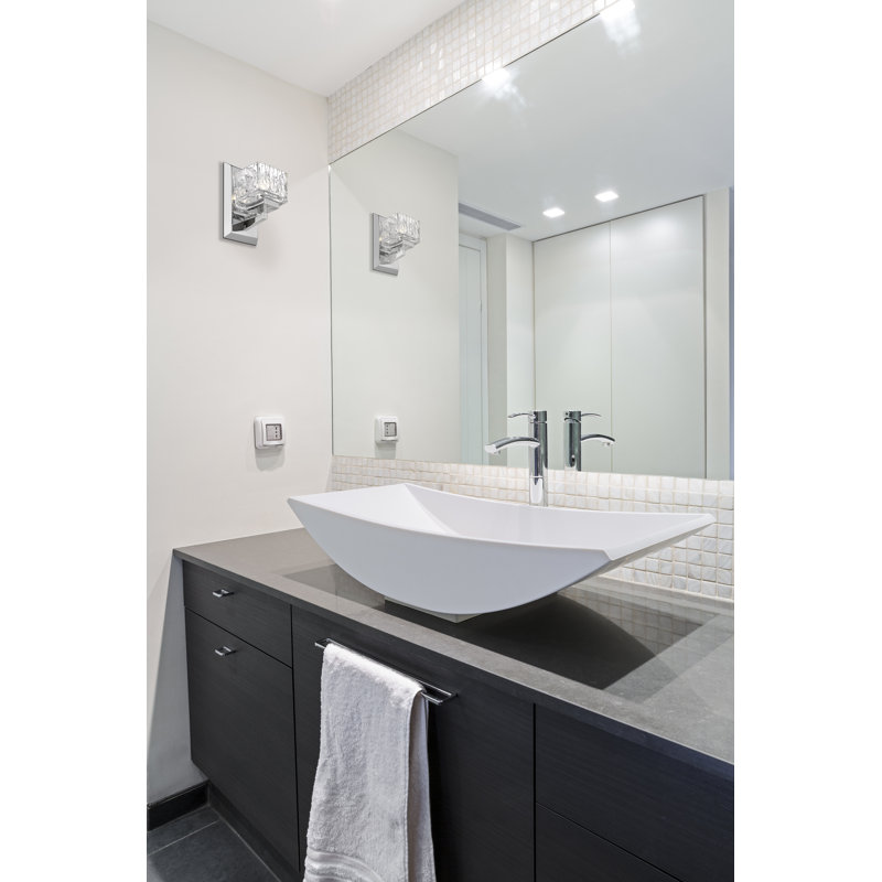Bechard Armed Sconce, Chrome, Yes