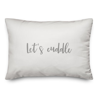Let's Cuddle Throw Pillow