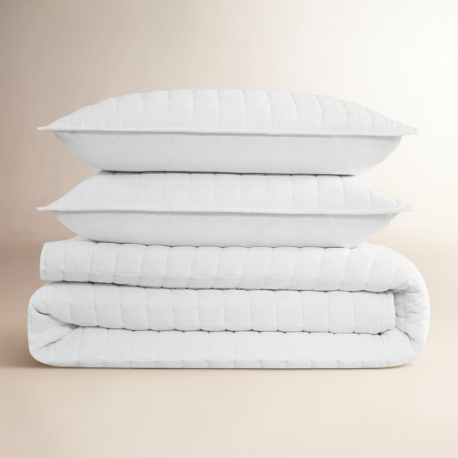Nena Bedding, Queen + 2 Standard Shams, White