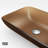 Donatello Russet Glass 18" L 13" W 4" H Rectangular Vessel Bathroom Sink-100503626
