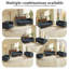 Canapé Chesterfield à accoudoirs roulés de 82 pouces avec deux coussins-516715035