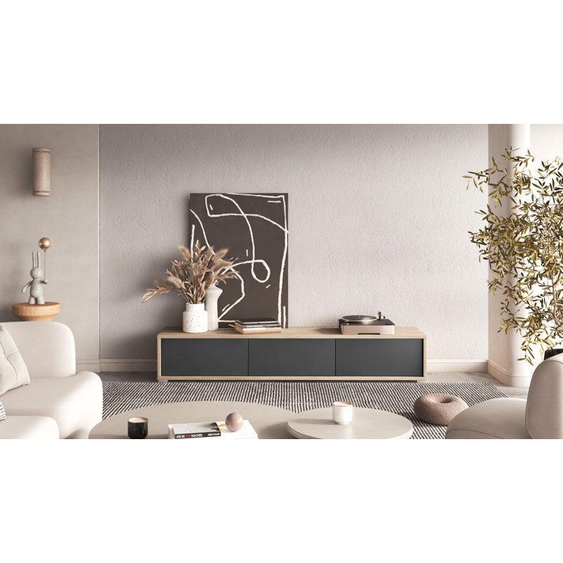 TV-LOWBOARD Moddern 180 cm, Oak