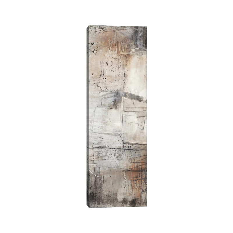 Black, White & Bronze I by Jennifer Goldberger - Wrapped Canvas Panoramic Print, 30.48 cm H x 91.44 cm W x 1.91 cm D