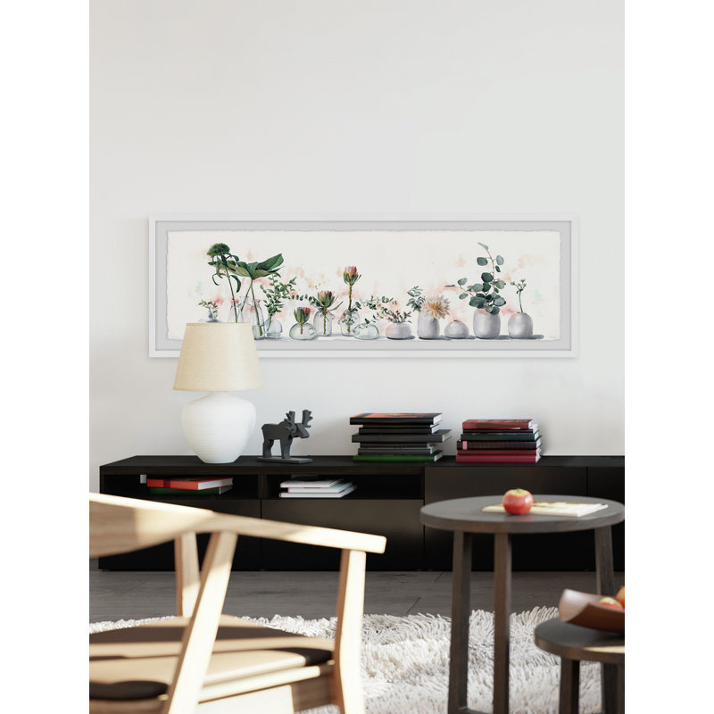 Potted Eucalyptus - Single Picture Frame Painting, H 15 po x l 45 po x P 1,5 po