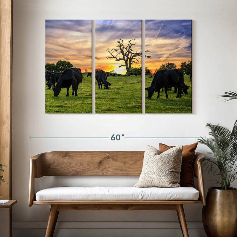 Brampt Grazing Aberdeen Angus, 32" H x 50" W