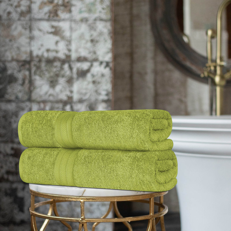 Drap de bain en coton peigné Glenlee, Essence verte