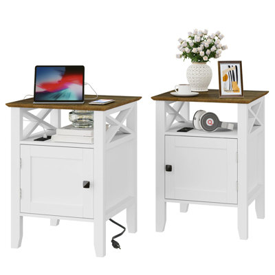 Ensemble de 2 tables de chevet Ophelia