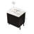 24" Black Freestanding Cabinet Without Basin
