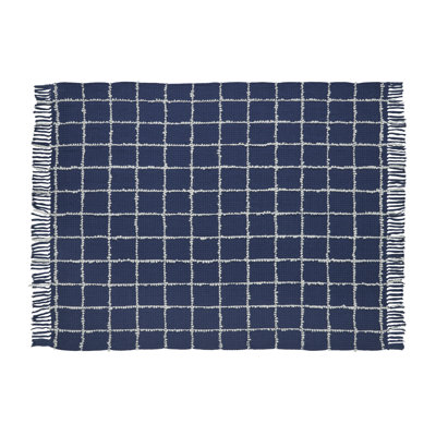 Jeté en coton Jordan Grid, 50 po x 60 po