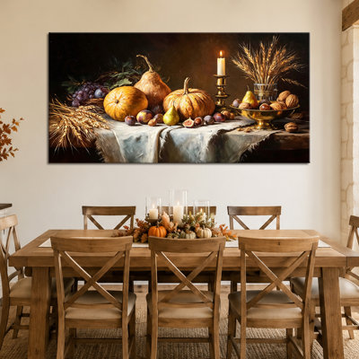 Automne, art mural citrouille d'automne, art mural, citrouille, art automnal