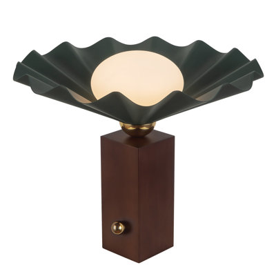 Furrow 14-in Red Table Lamp