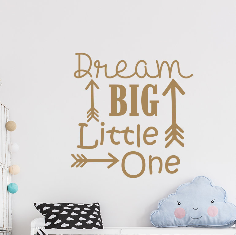 Décalcomanie murale big little rêve Baumeister, Brun pâle