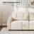 84.5" Loveseat Sofa with Tufted Feather Armrests, Sturdy Modern Couch for Living Room & Apartment-1429150572