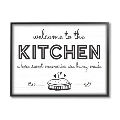 " Welcome To Kitchen Fresh Baked Pie Rustic Phrase "