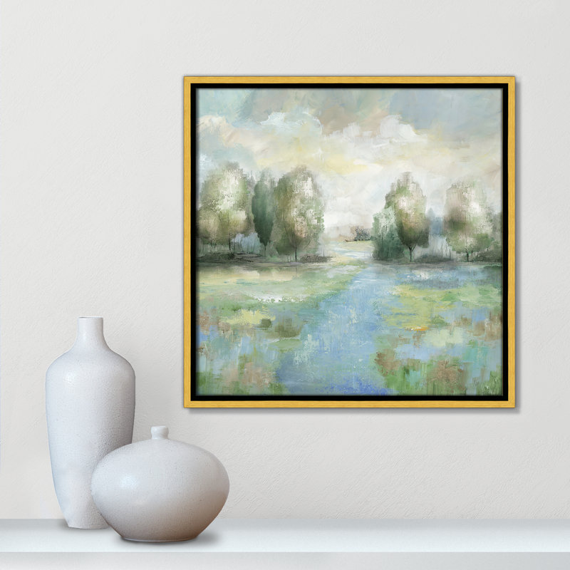 Into the Woods - Square Version Print par Nan, H 17,5 po x l 17,5 po, Doré