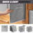 Heavy Duty Fabric Storage Cubes – 11 Inch, Collapsible, 8 Pack, Grey, Closet & Shelf Organizer For Clothes, Toys, Blankets