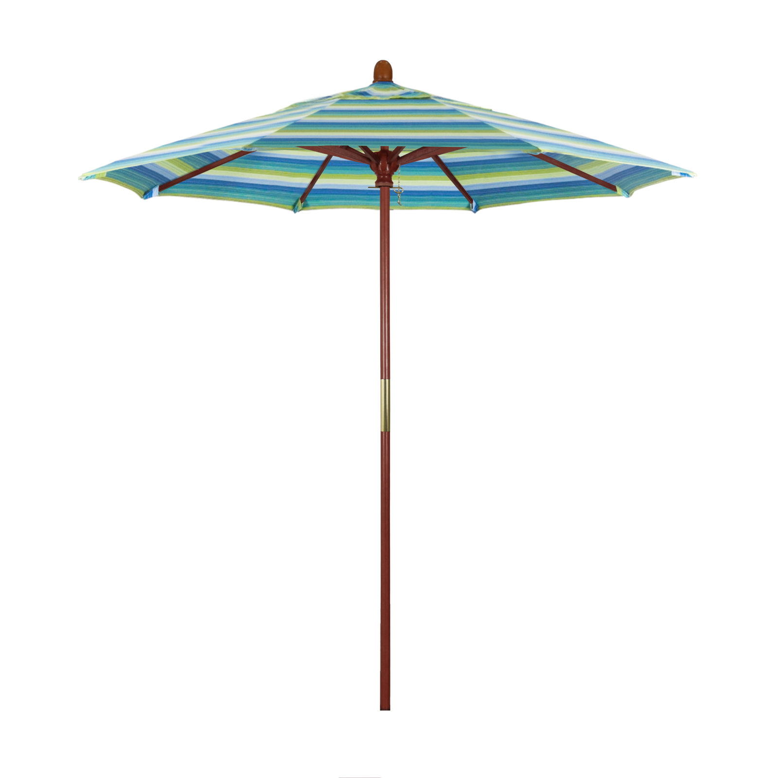 Manford 90'' Sunbrella® Outdoor Umbrella, Seville Seaside Stripe Sunbrella®