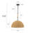 3-Light Dome Jute Pendant Light