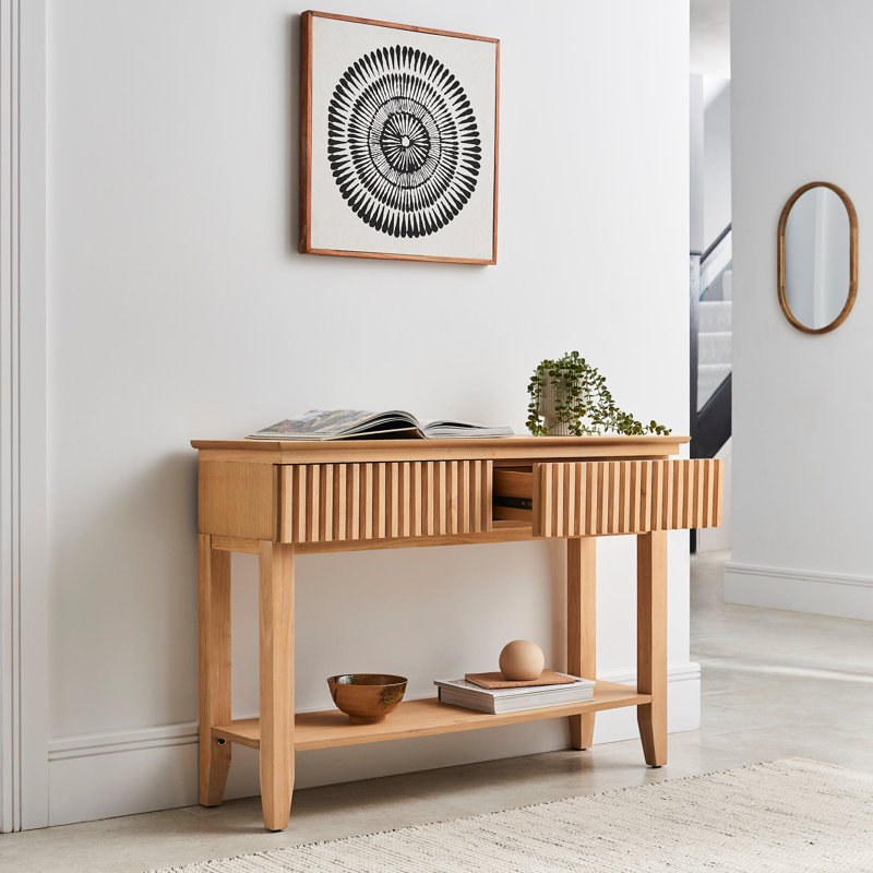 Hopley 110cm Solid Wood Console Table