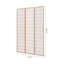 130cm W x 180cm H 3 - Panel Solid Wood Folding Room Divider