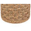 Beresford 40cm Wide Round Chequered Pouffe Ottoman