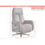 Devony 85cm Wide Swivel Zero Gravity Recliner-778185791