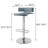 Adjustable Bedroom Stool With Swivel Function And Grey Modern Height Support
