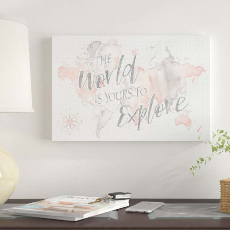 « merveilleuse world i », reproduction sur toile, H 18 po x l 26 po x P 1,5 po, Toile tendue, Pas de tapis