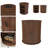 Mid Century Modern Cylinder End Table with Built-in Charging Station, Sliding Door, and Dual-Tier Storage for Bedroom or Living Room.-1579626159