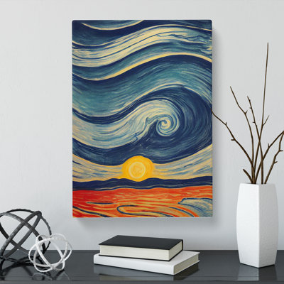 Cloudy Sky Impressionism - Wrapped Canvas