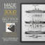 Reproduction encadrée de bateau industriel - bois massif-9256374-9256375