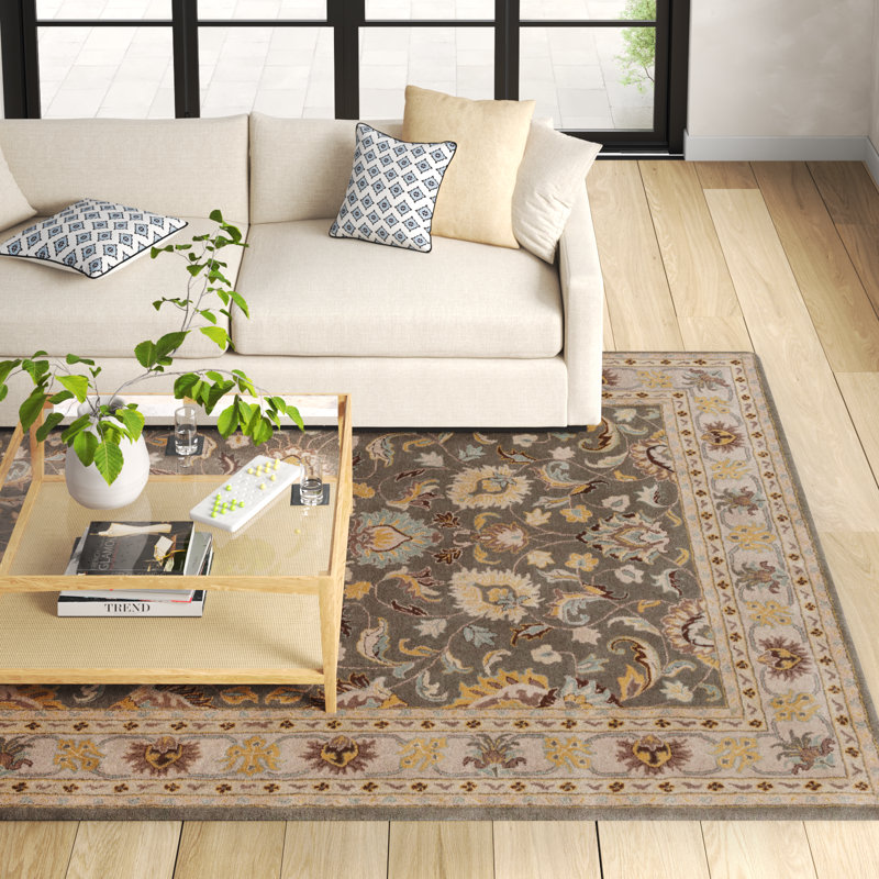 Arden Hand Tufted Wool Floral Indoor Rug, Rectangle 8' x 11'