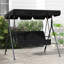Balancelle d'extérieur 3 places avec coussin amovible-870466314