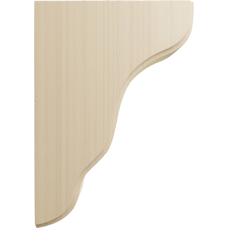 Plymouth Natural Rubberwood Decorative Corbel Bracket