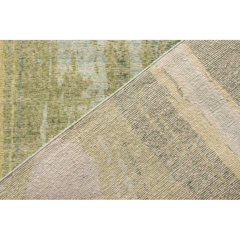 Distressed Homage Hand Knotted Wool Area Rug, Rectangle 8' x 10'