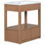 Meuble-lavabo 30 po avec comptoir d'évier, armoire avec tablette de rangement ouverte et deux tiroirs, brun