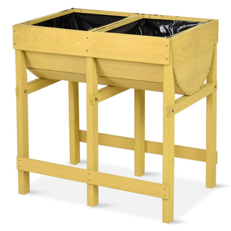 Chamique Wood Elevated Planter