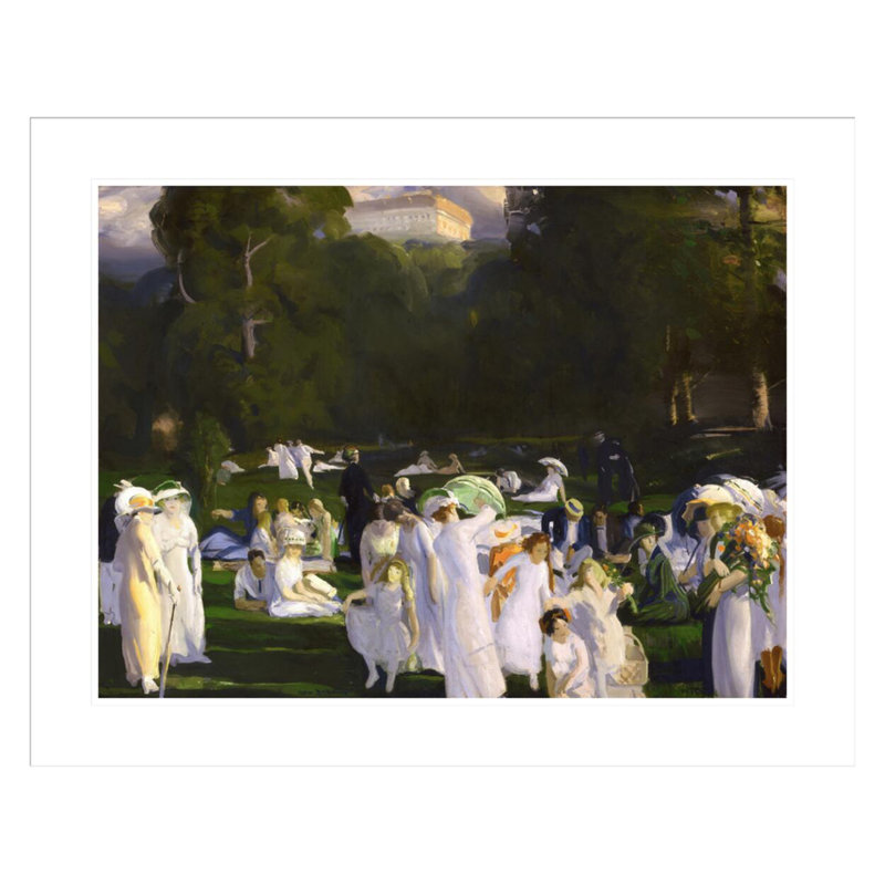 «A Day in June» par George Wesley Bellows - Impression giclée encadrée, H 22,73 po x l 29,5 po