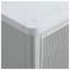 Meuble-lavabo autoportant gris de 76 cm (30 po) entièrement assemblé, avec un seul lavabo, un dessus en marbre reconstitué et des tiroirs à fermeture amortie.