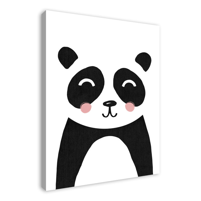 Art sur toile jolie panda Euben, H 40 po x l 30 po x P 1,25 po