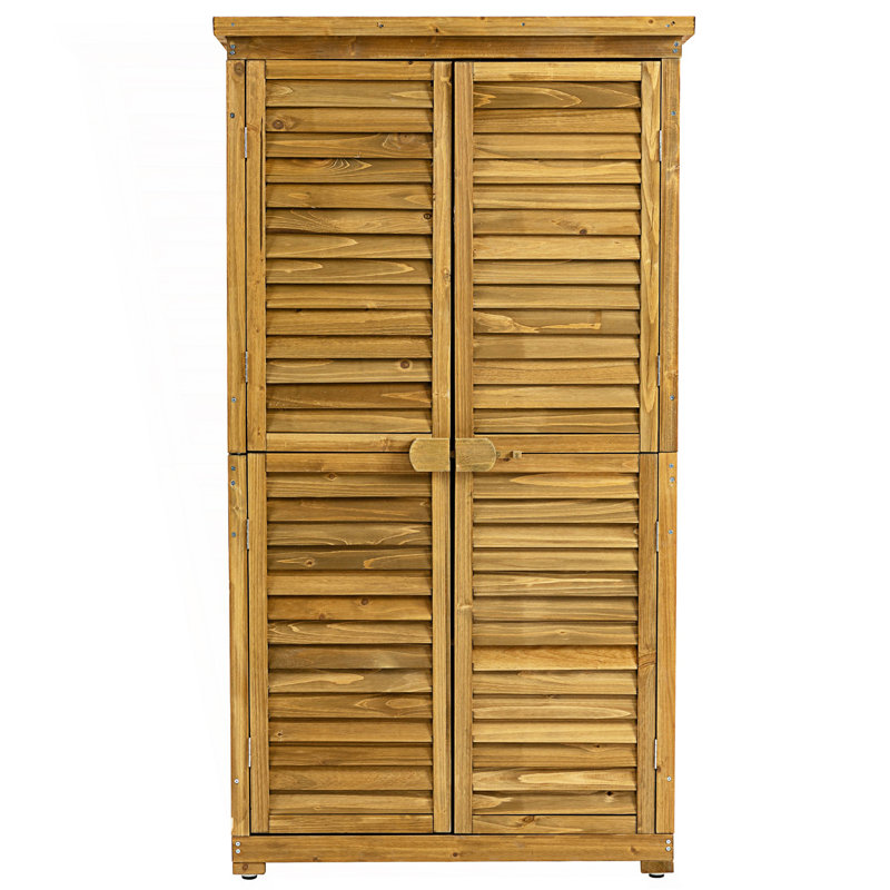 Outdoor Storage Cabinet, Garden Shed, Pool Storage Shed With Lockable Door, Accent Cabinet