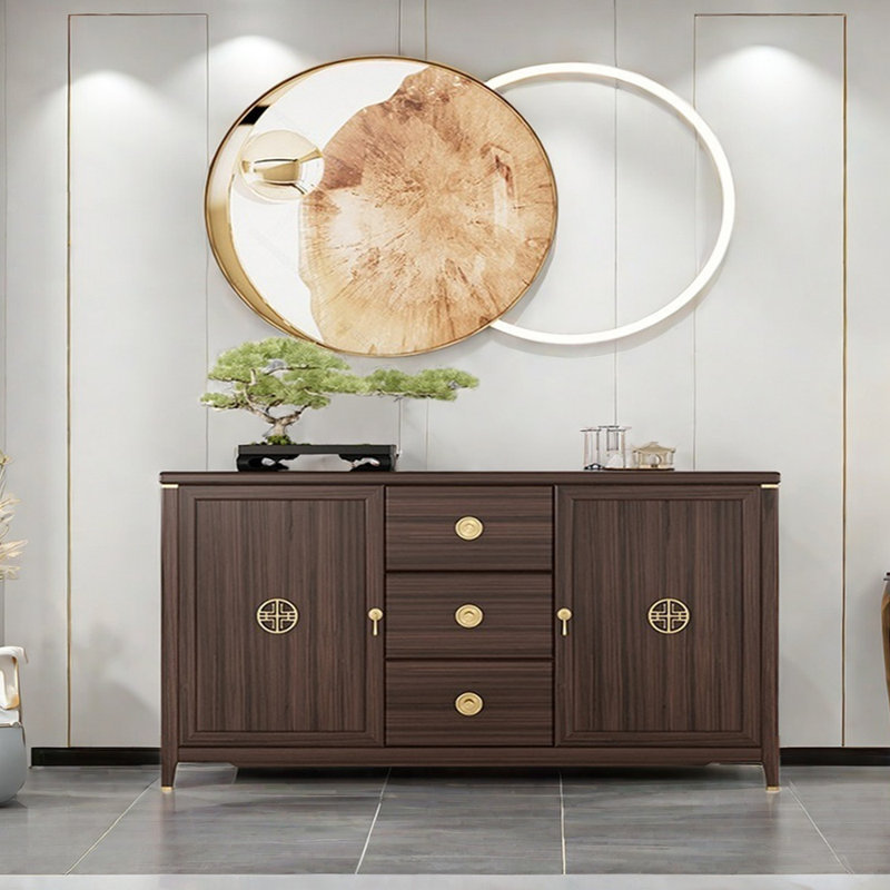 Nouveau buffet en bois massif de style chinois