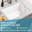 23.63'' L Undermount Single Bowl Fireclay Kitchen Sink