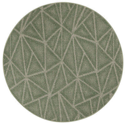 Tapis vert à motif géométrique Dibenedetto